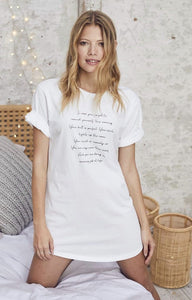 “Morning Mantra” Bed Tee