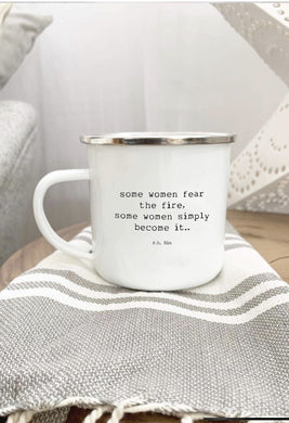 “Fire” Enamel Mug