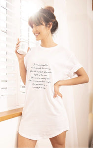 “Morning Mantra” Bed Tee