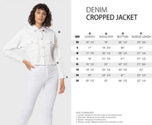 Load image into Gallery viewer, Lola Jeans Brooklyn Crop Denim Jacket in White