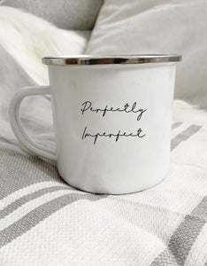 “Perfectly Imperfect” Enamel Mug