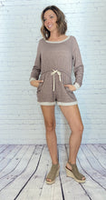 Load image into Gallery viewer, CORA FRENCH TERRY ROMPER - MOCHA