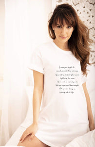 “Morning Mantra” Bed Tee